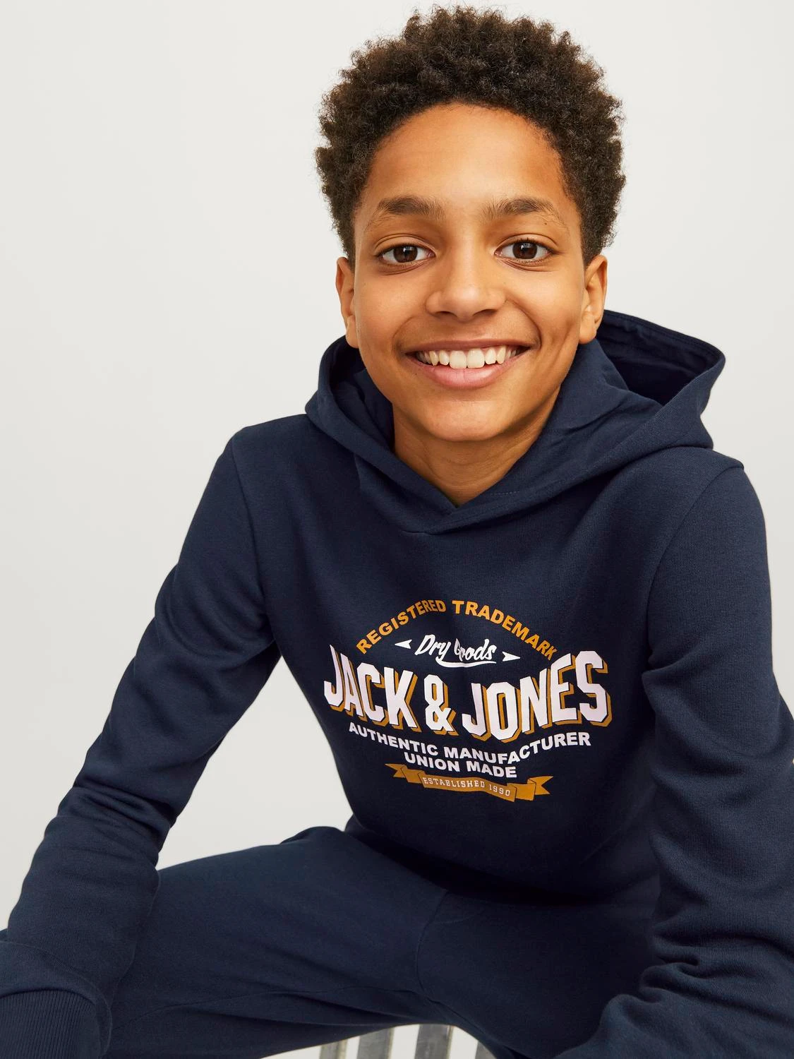 SUDADERA JACK & JONES CON CAPUCHA LOGOTIPO JUNIOR