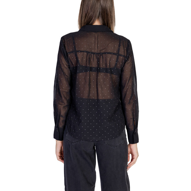 CAMISA NEGRA TOPOS JACQUELINE DE YONG 15337013