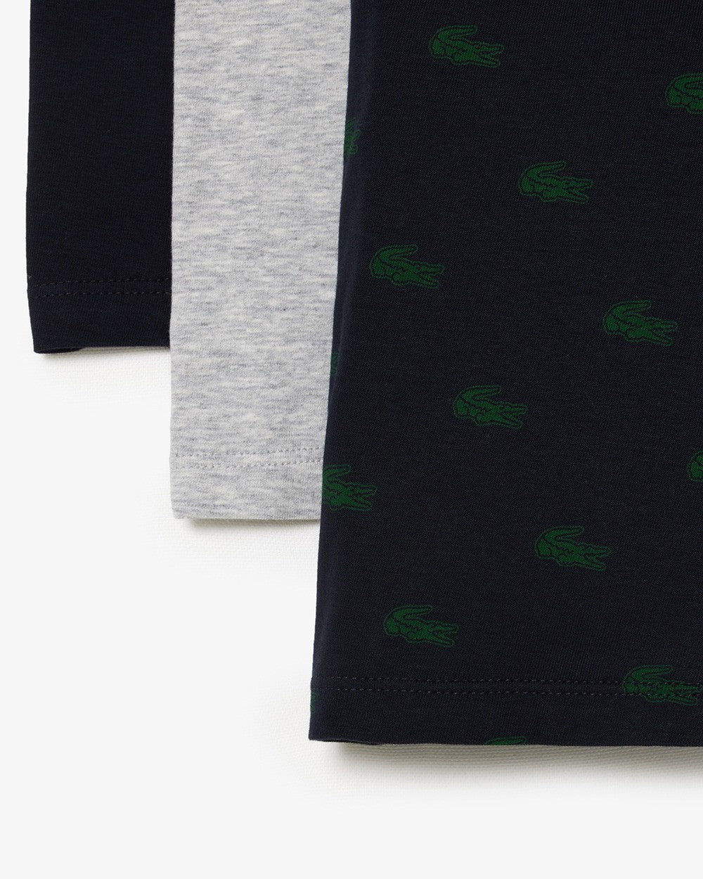 PACK  3 BOXERS LACOSTE ABIMES/VERT-ARGENT SH5154