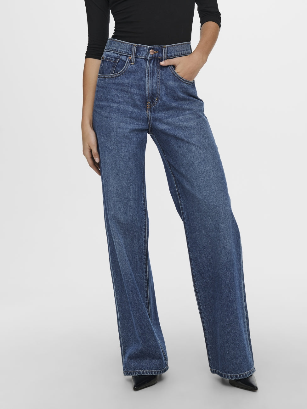 VAQUEROS ONLHOPE CINTURA ALTA CORTE WIDE LEG ONLY 15222046