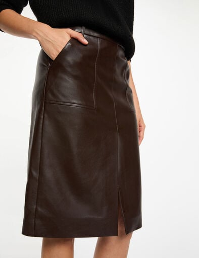 FALDA RECTA CUERO SINTETICO MORGAN 251-JILF