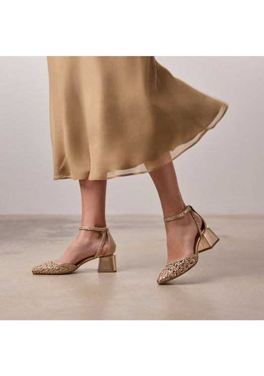 ZAPATOS DE SALÓN TRENZADO PIEL SARKAD 73647