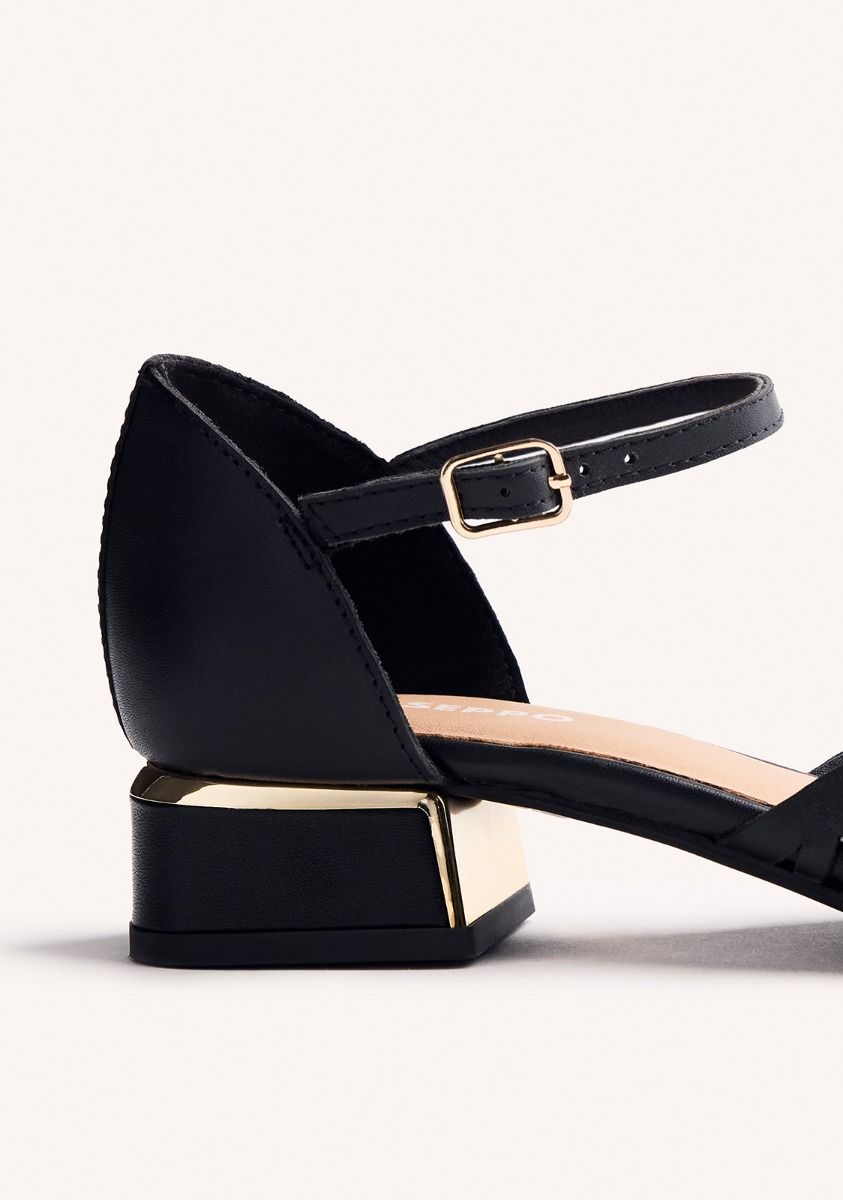 BAILARINAS TIRAS TACÓN PIEL FLETCHER 74075