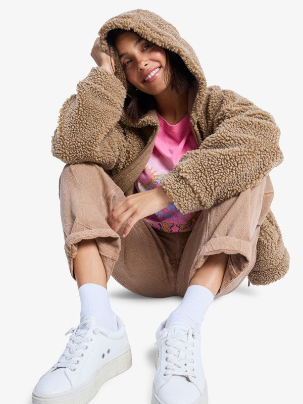 CHAQUETA  TIPO PELUCHE MUJER ROSY ERJPF03227