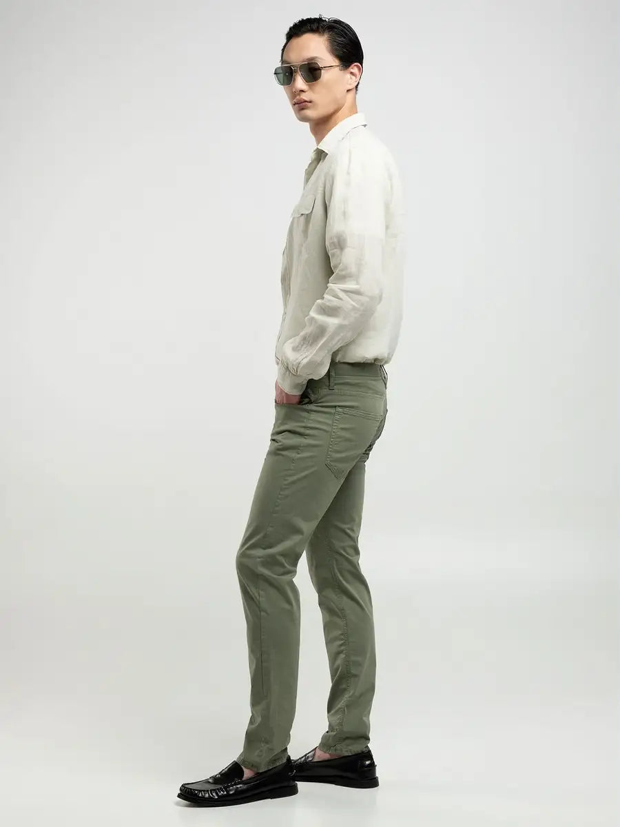 PANTALÓN RECTO DE SARGA REPLAY MF972